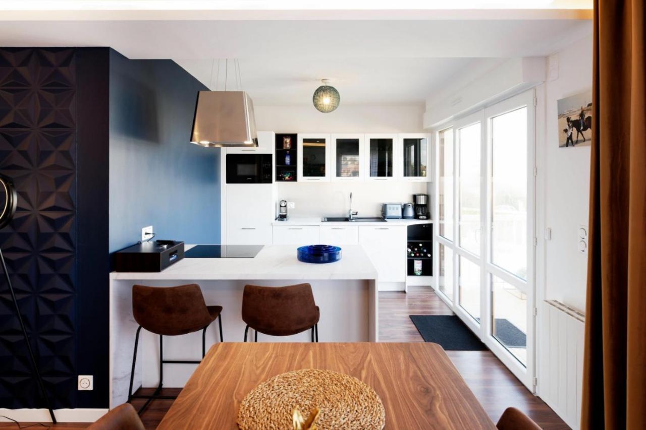 Le Luxe & Votre Vue Mer A Ouistreham Riva Bella Eksteriør billede
