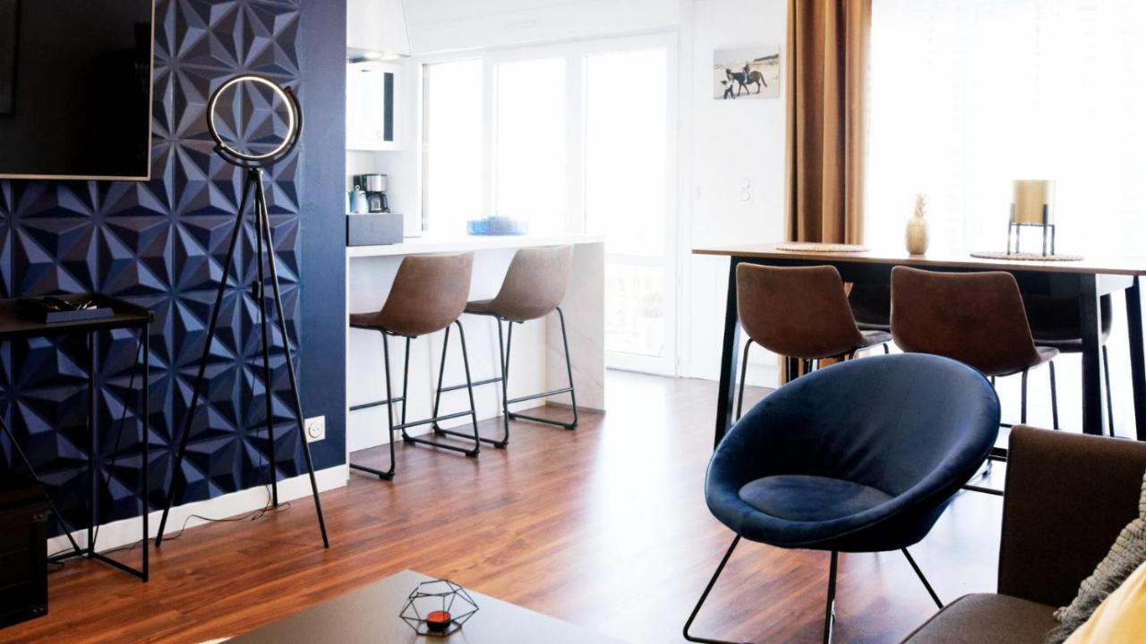 Le Luxe & Votre Vue Mer A Ouistreham Riva Bella Eksteriør billede
