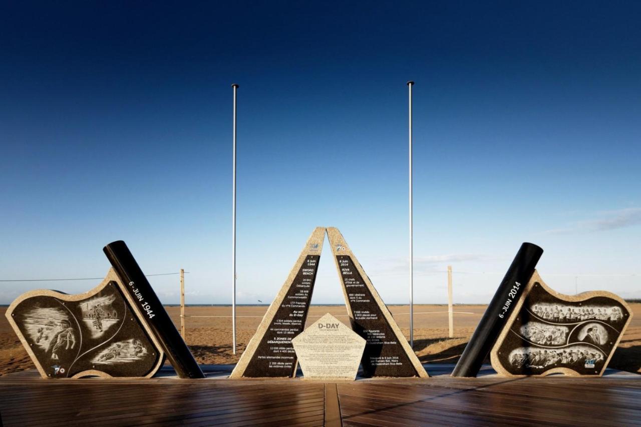 Le Luxe & Votre Vue Mer A Ouistreham Riva Bella Eksteriør billede